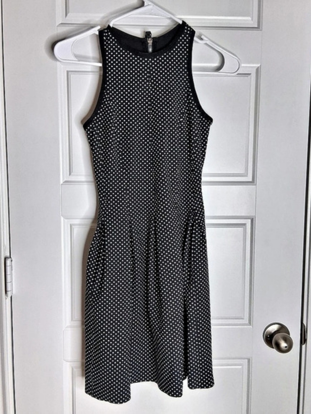Lululemon Here to There Dress Polka Dot Mini in Black & White